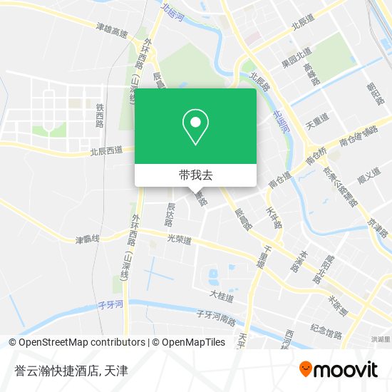 誉云瀚快捷酒店地图