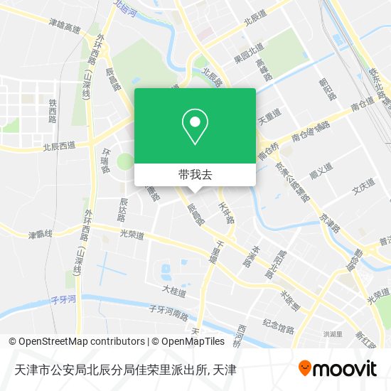 天津市公安局北辰分局佳荣里派出所地图
