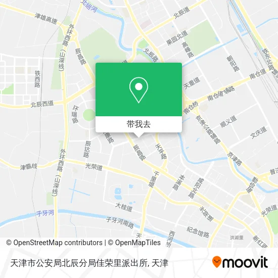 天津市公安局北辰分局佳荣里派出所地图