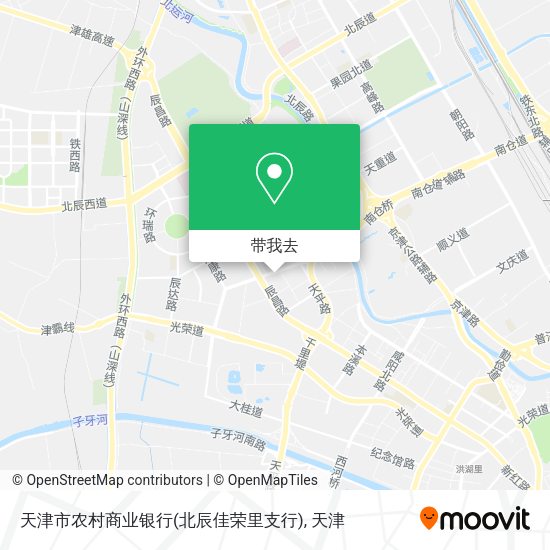 天津市农村商业银行(北辰佳荣里支行)地图