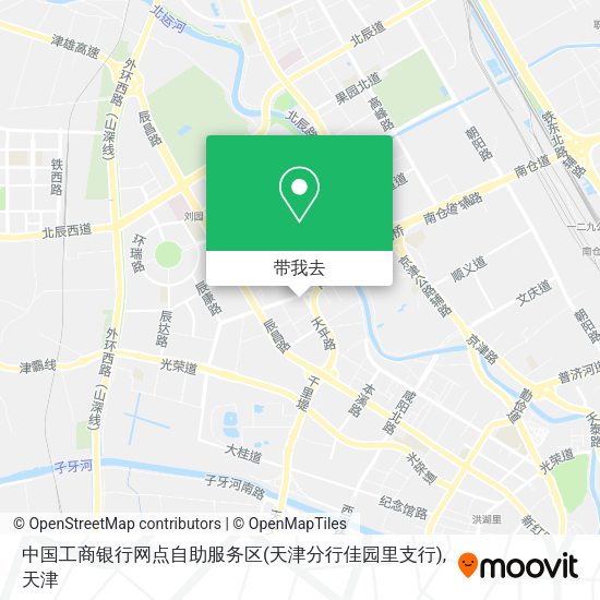 中国工商银行网点自助服务区(天津分行佳园里支行)地图