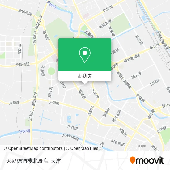 天易德酒楼北辰店地图