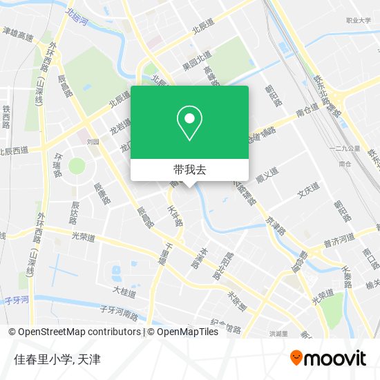 佳春里小学地图