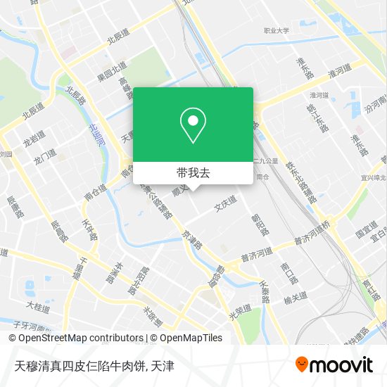 天穆清真四皮仨陷牛肉饼地图