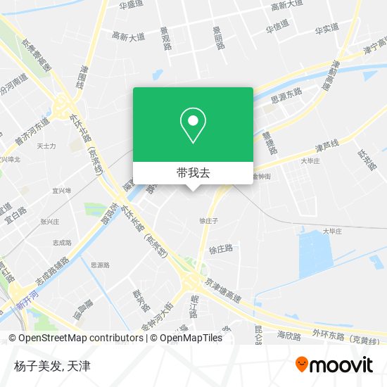 杨子美发地图