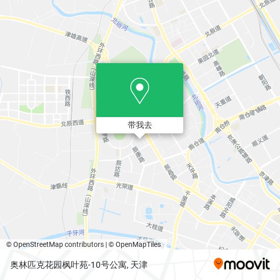奥林匹克花园枫叶苑-10号公寓地图