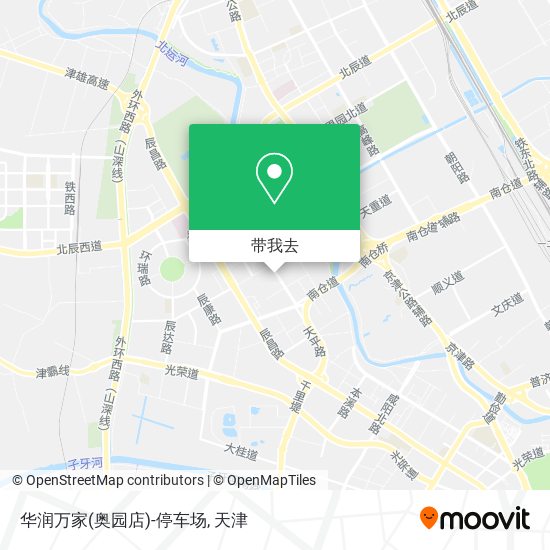 华润万家(奥园店)-停车场地图