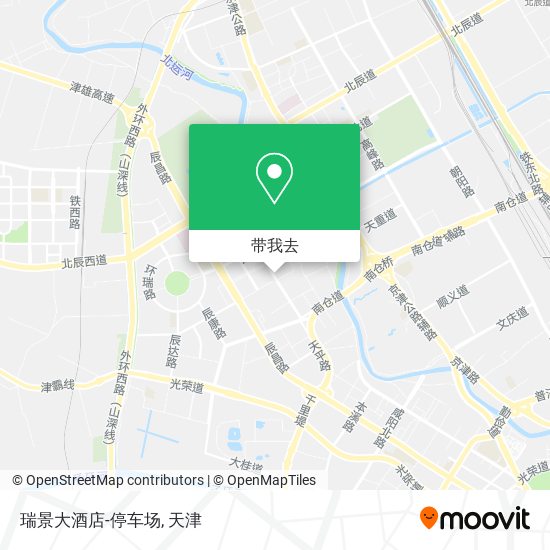 瑞景大酒店-停车场地图