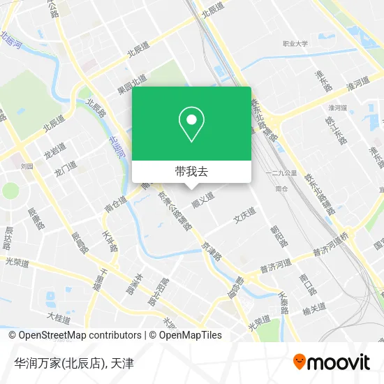 华润万家(北辰店)地图