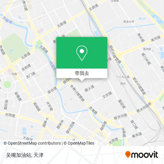 吴嘴加油站地图