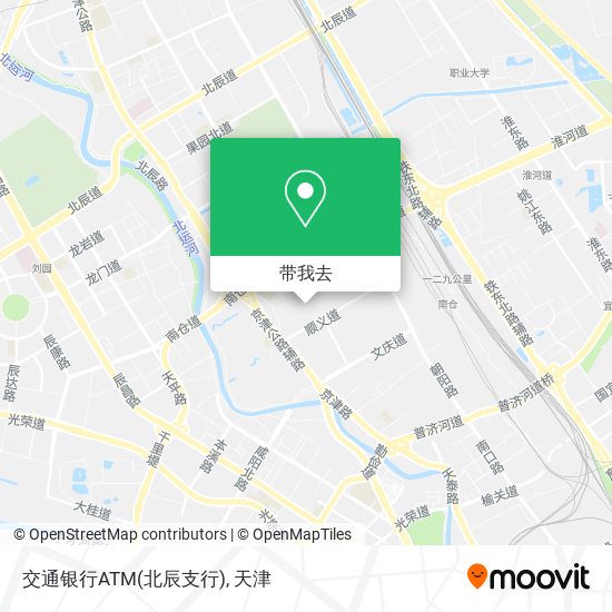 交通银行ATM(北辰支行)地图