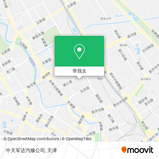 中天军达汽修公司地图
