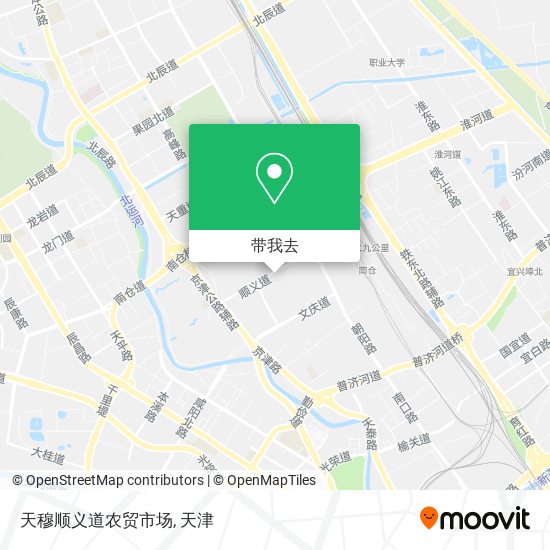 天穆顺义道农贸市场地图