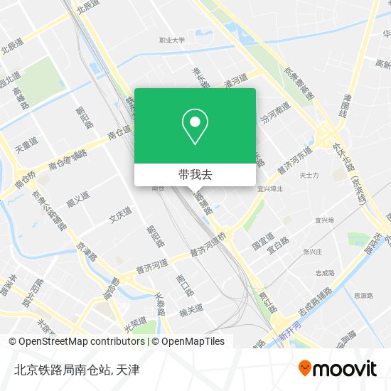 北京铁路局南仓站地图