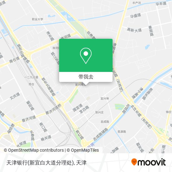 天津银行(新宜白大道分理处)地图