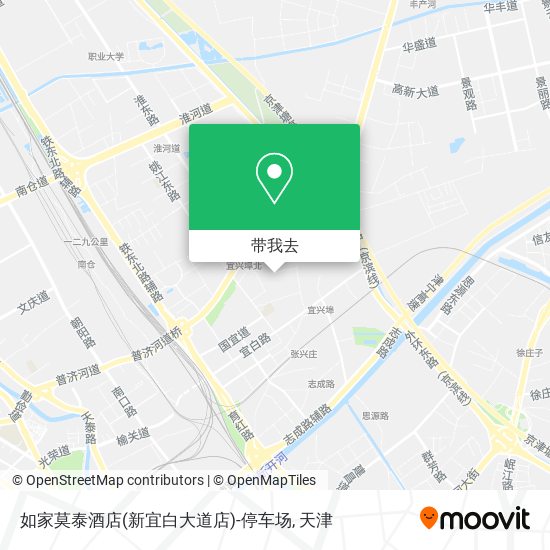 如家莫泰酒店(新宜白大道店)-停车场地图