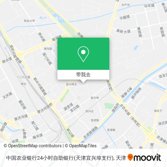 中国农业银行24小时自助银行(天津宜兴埠支行)地图