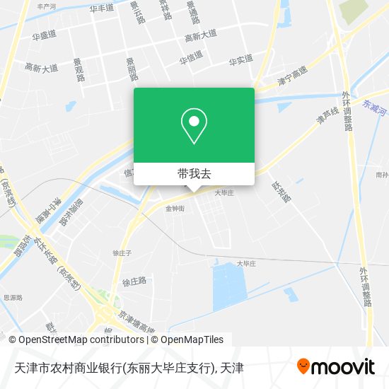 天津市农村商业银行(东丽大毕庄支行)地图