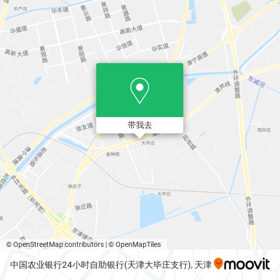 中国农业银行24小时自助银行(天津大毕庄支行)地图