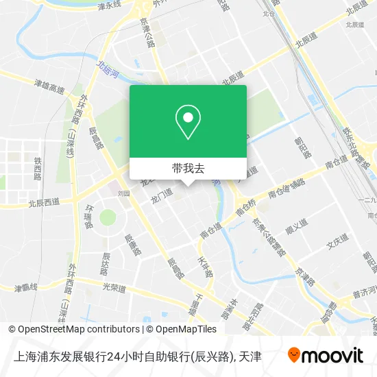 上海浦东发展银行24小时自助银行(辰兴路)地图