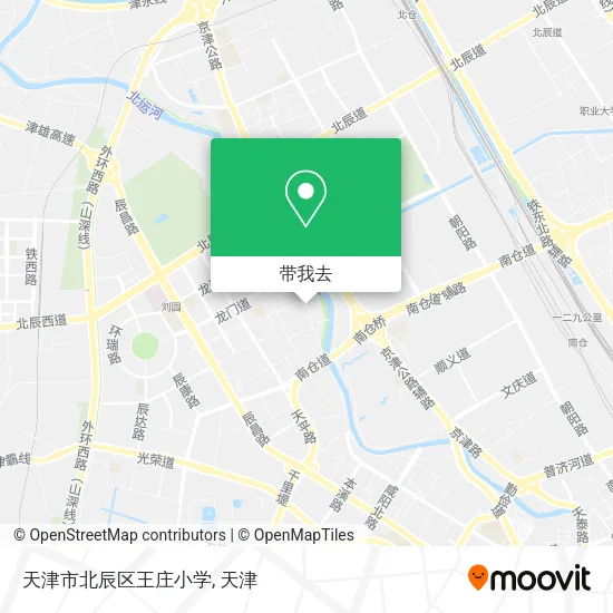 天津市北辰区王庄小学地图