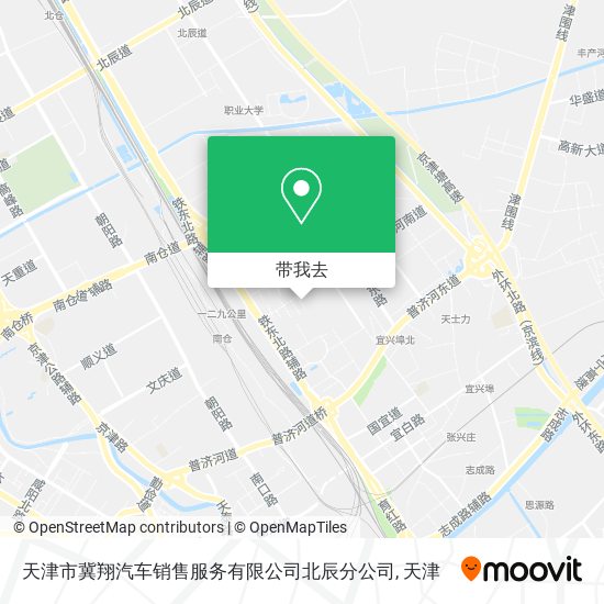 天津市冀翔汽车销售服务有限公司北辰分公司地图