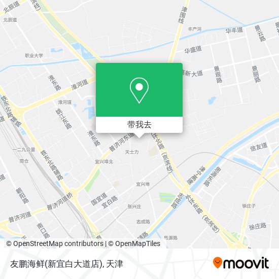 友鹏海鲜(新宜白大道店)地图