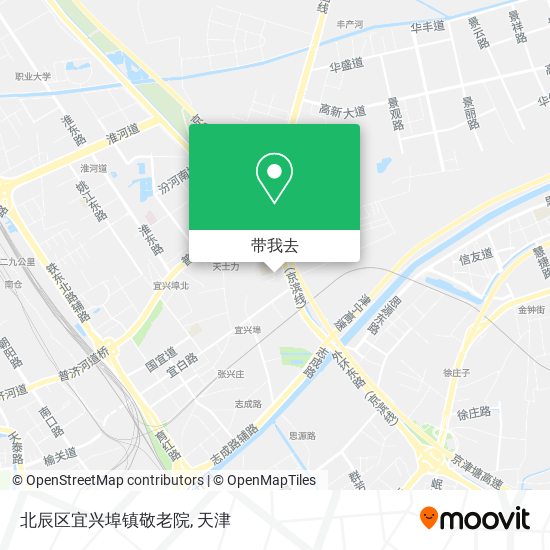 北辰区宜兴埠镇敬老院地图