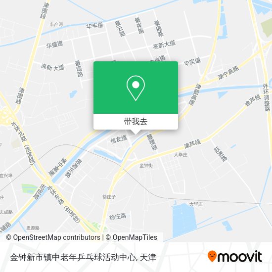 金钟新市镇中老年乒乓球活动中心地图