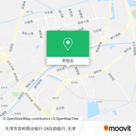 天津市农村商业银行-24自助银行地图