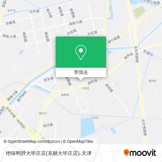 绝味鸭脖大毕庄店(东丽大毕庄店)地图