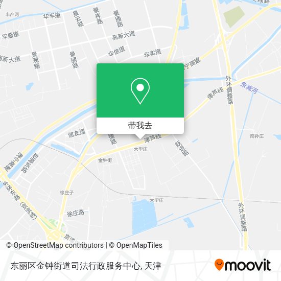 东丽区金钟街道司法行政服务中心地图