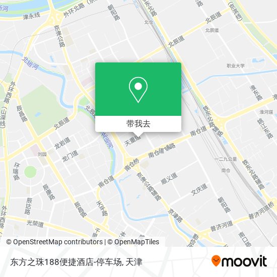 东方之珠188便捷酒店-停车场地图