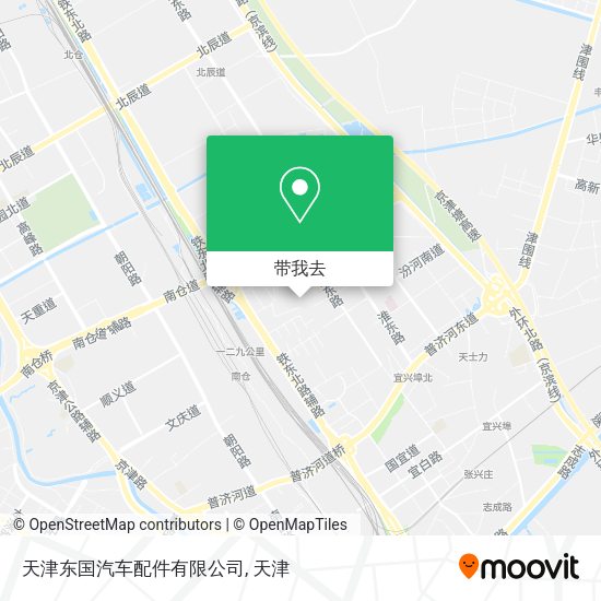 天津东国汽车配件有限公司地图