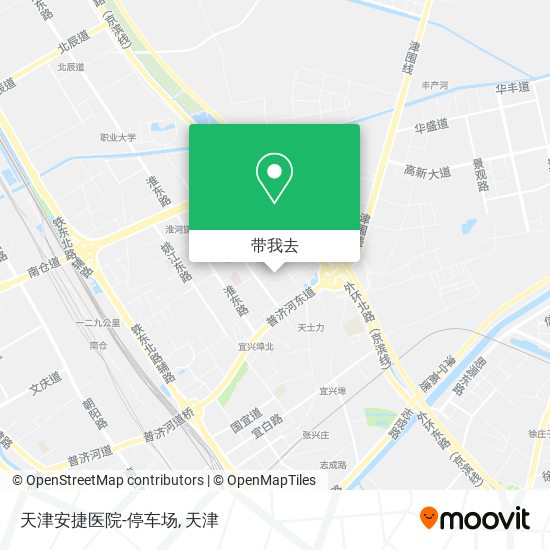 天津安捷医院-停车场地图