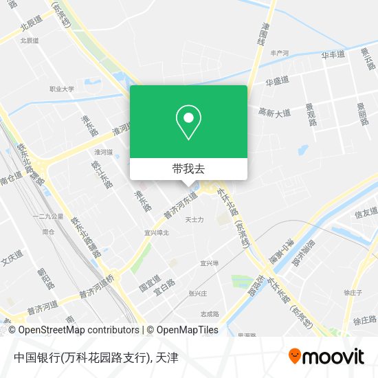 中国银行(万科花园路支行)地图