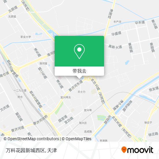 万科花园新城西区地图