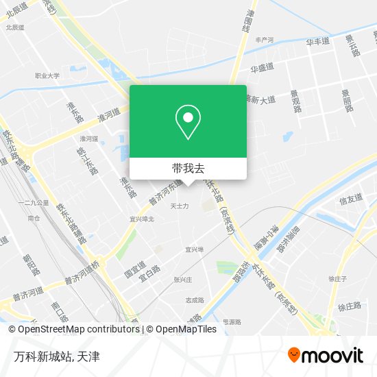 万科新城站地图