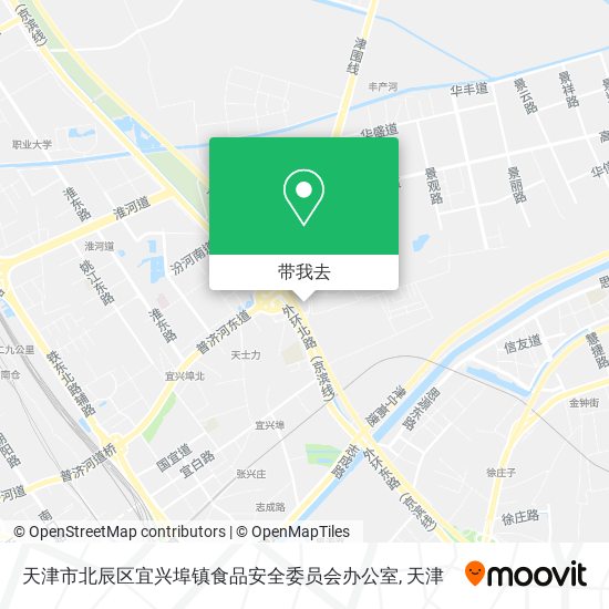 天津市北辰区宜兴埠镇食品安全委员会办公室地图