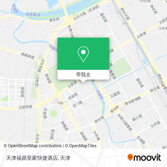 天津福鼎至家快捷酒店地图