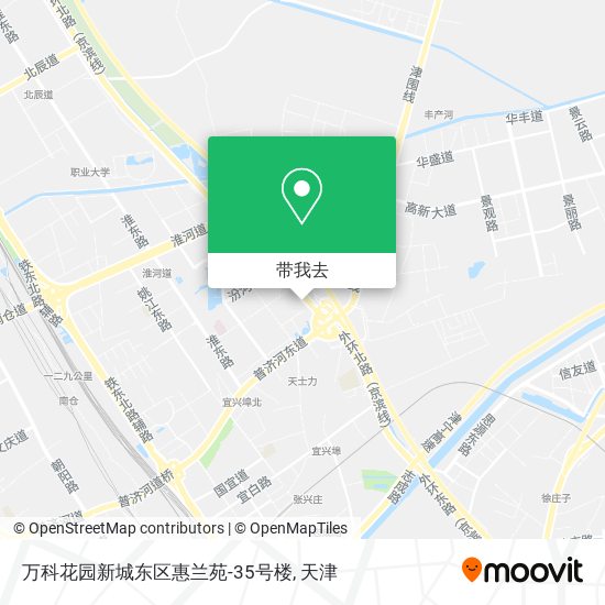 万科花园新城东区惠兰苑-35号楼地图