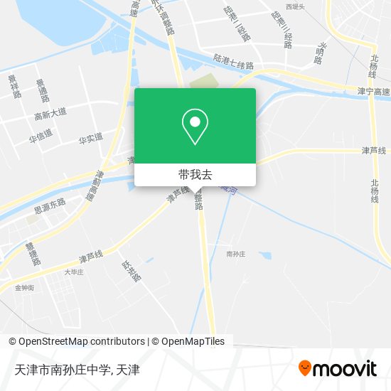 天津市南孙庄中学地图