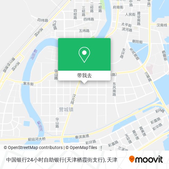 中国银行24小时自助银行(天津栖霞街支行)地图