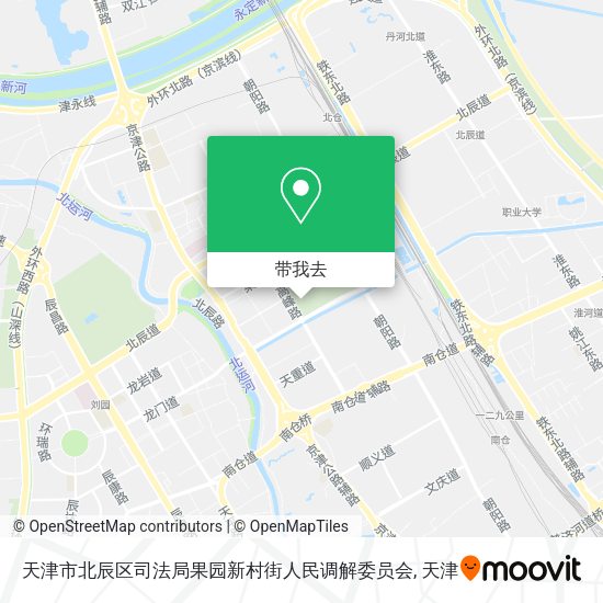 天津市北辰区司法局果园新村街人民调解委员会地图