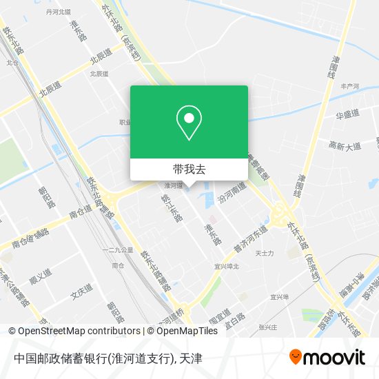 中国邮政储蓄银行(淮河道支行)地图
