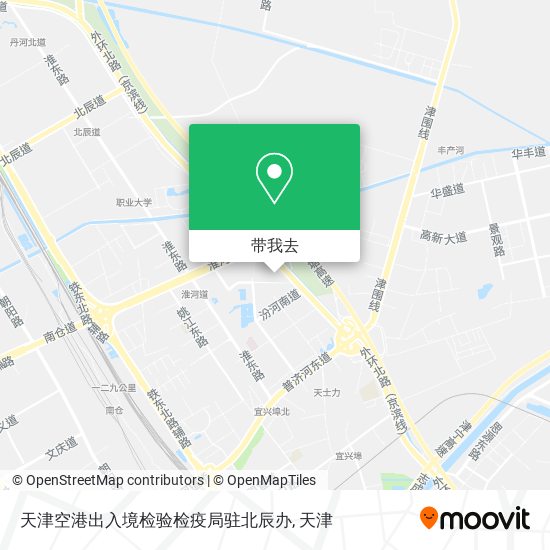 天津空港出入境检验检疫局驻北辰办地图