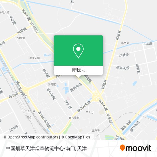 中国烟草天津烟草物流中心-南门地图