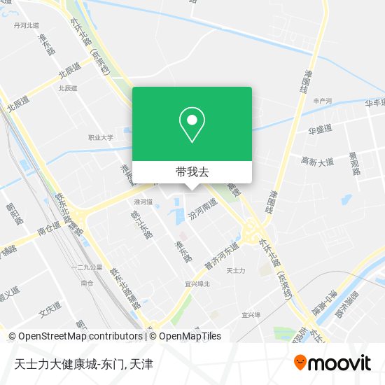 天士力大健康城-东门地图