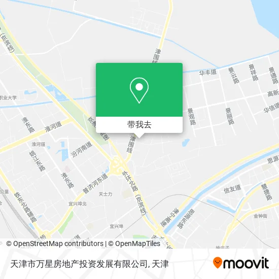 天津市万星房地产投资发展有限公司地图