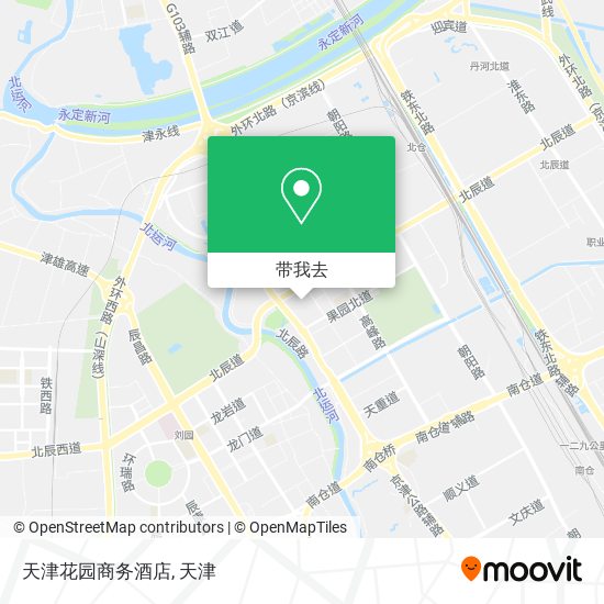 天津花园商务酒店地图
